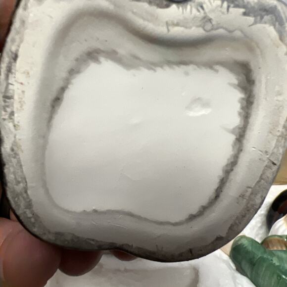 Christmas Nutcracker Cream & Sugar Bowl Set Glazed Ceramic Taiwan - Picture 7 of 7